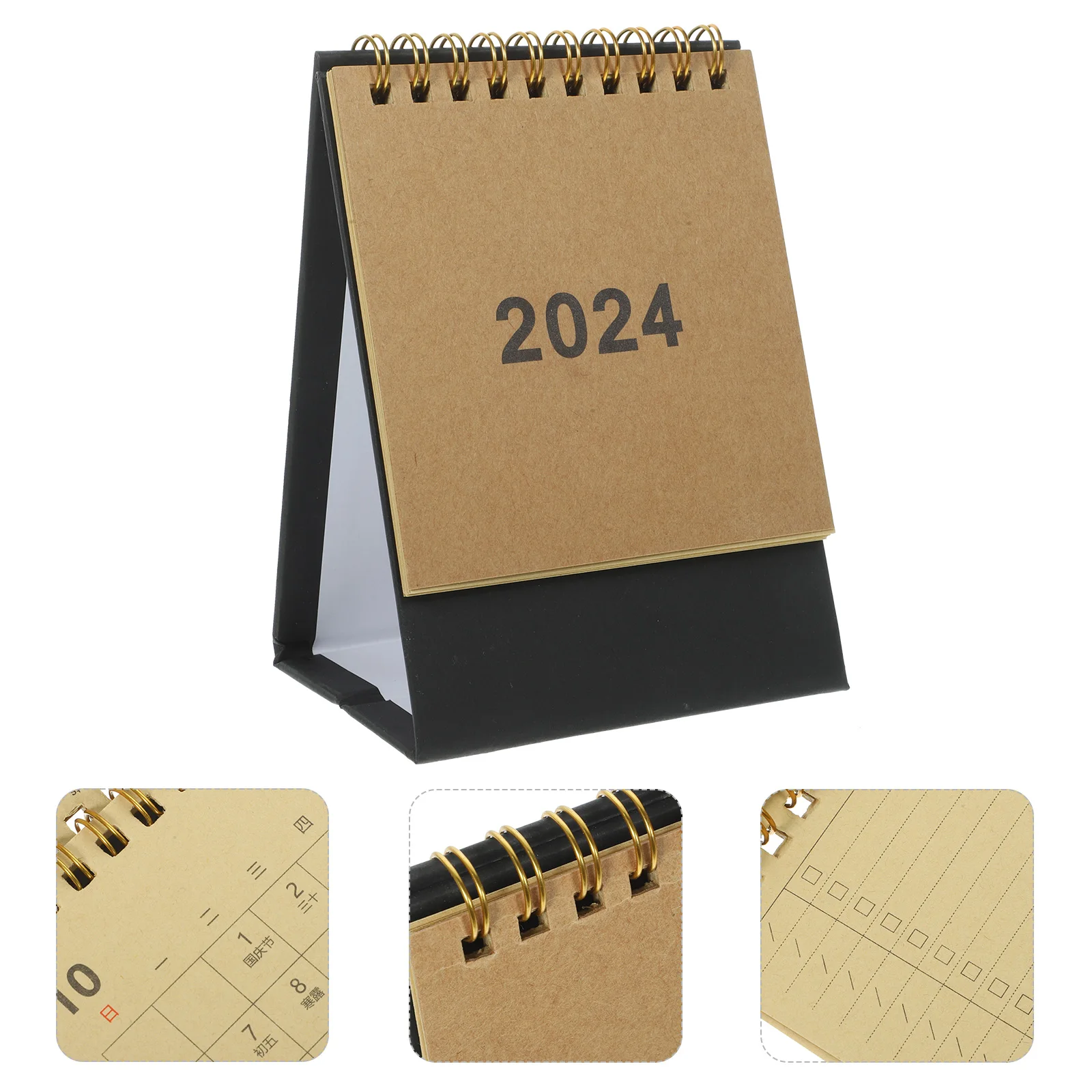 

2024 Standing Thick Paper Office Desk For Home Decor Desktop Planner Flip Calendar 2023-2024 Office Supplies Decorative Monthly
