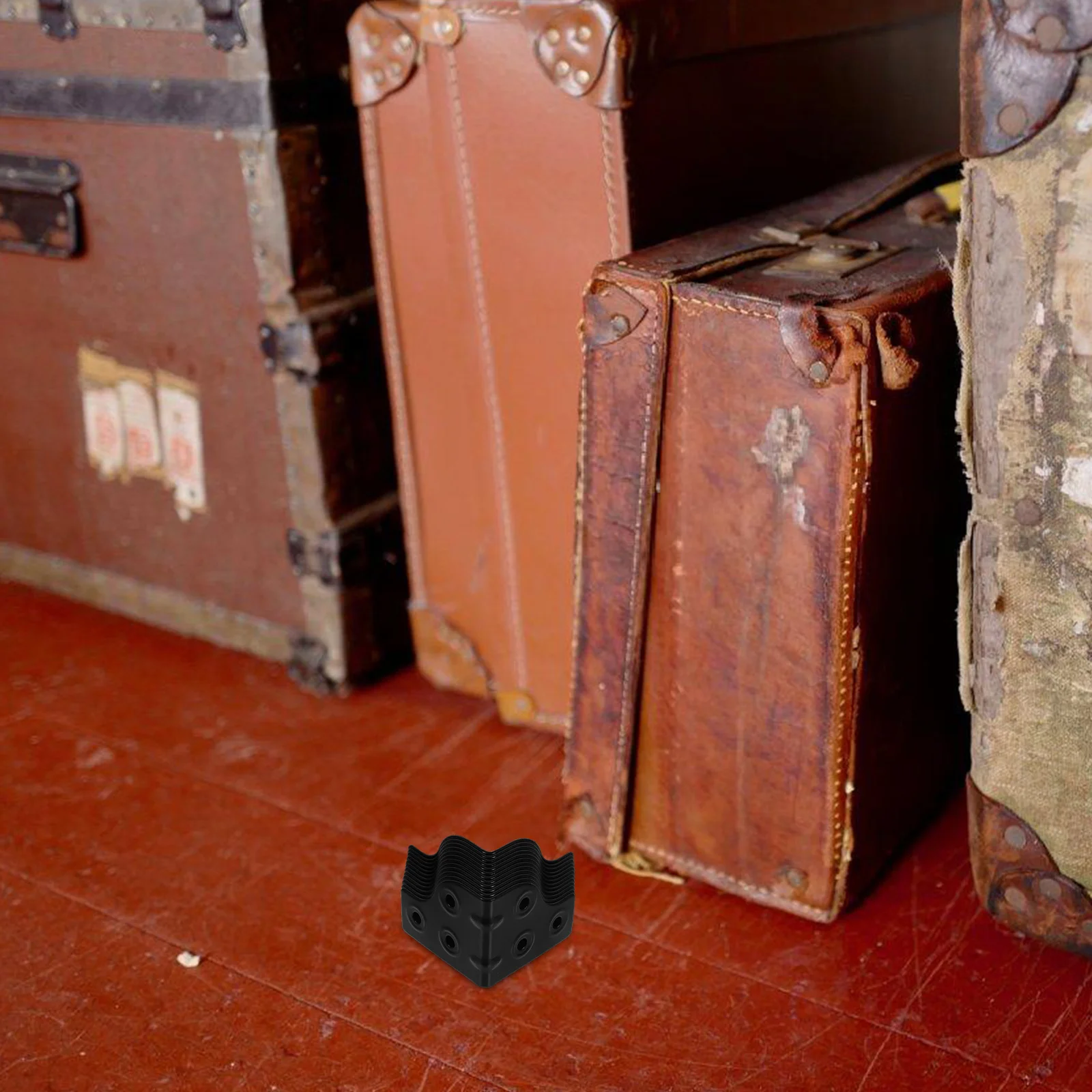 

12pcs Electroplated Metal Corner Brackets L-Shaped Edge Guards For Speaker Cabinet Guitar Amplifier Stage Furniture Protection