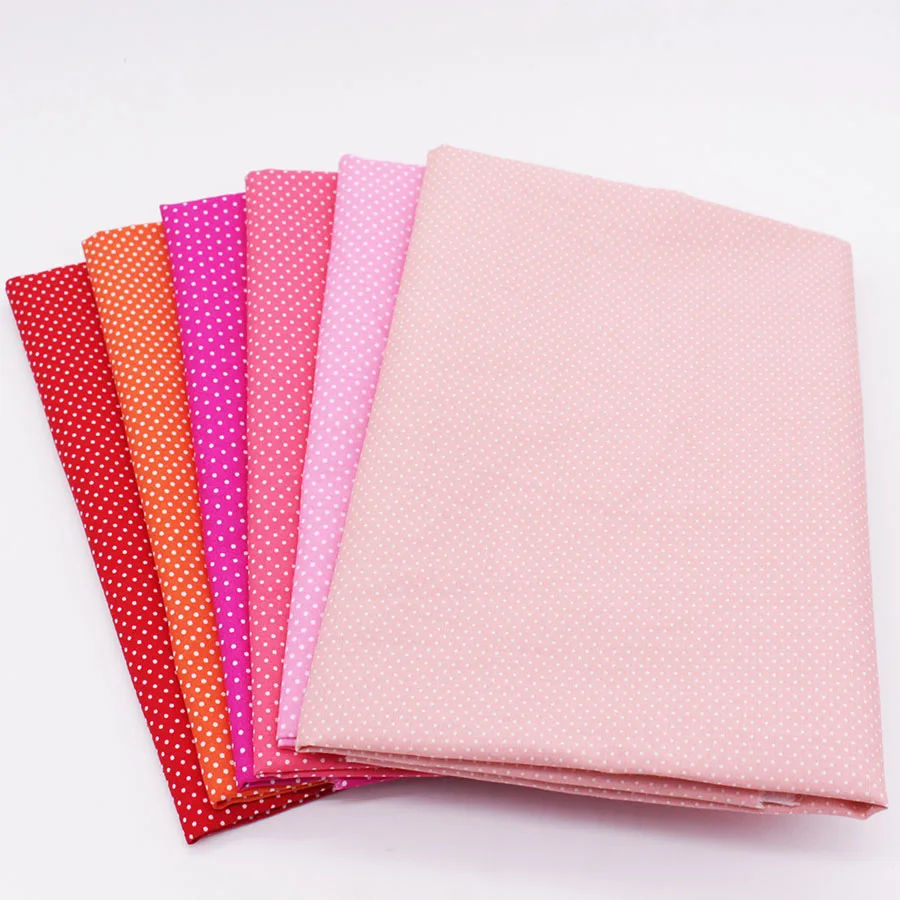 

CMCYILING Red Dot Cotton Fabric For Baby&Child Quilting Sewing Material Printed Cloth 50x150cm