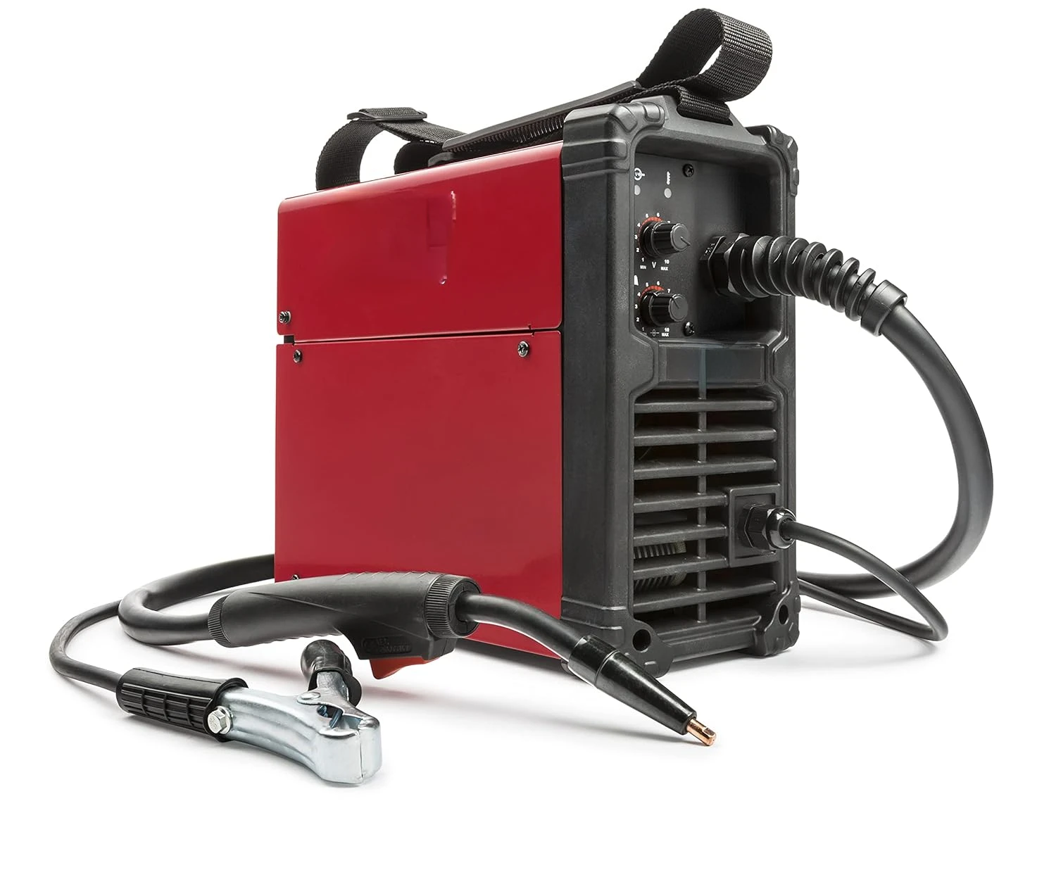 FC90 Flux Core Wire Feed Welder and Gun, 90 Amp, 120V, Inverter Power Source for Easy Operation, Portable Shoulder Strap