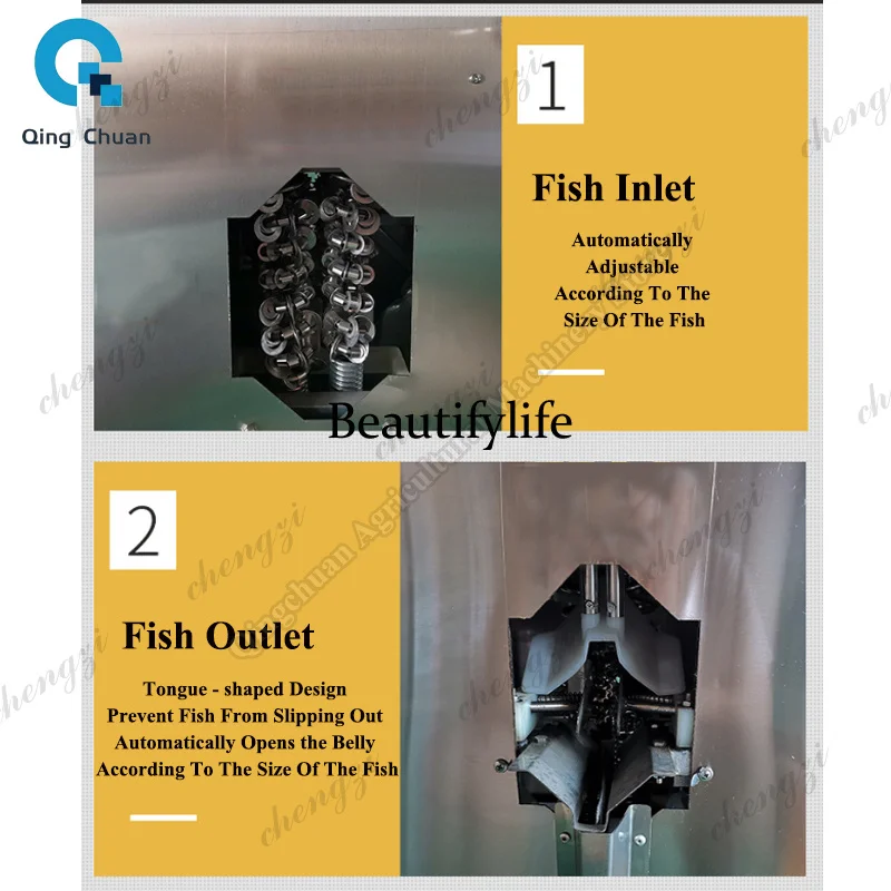 81 Fish Killing Machine for Descaling Back Opening And Belly Opening Full-automatic Commercial All-in-one Fish Killing Machine