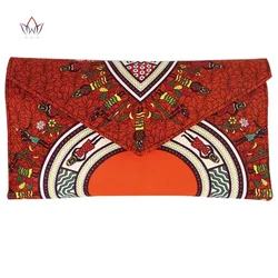 High Quality Bazin Riche African Wax Prints Fabric Women Fashion Hand Bag for Party Cute Hand Bag WYB382