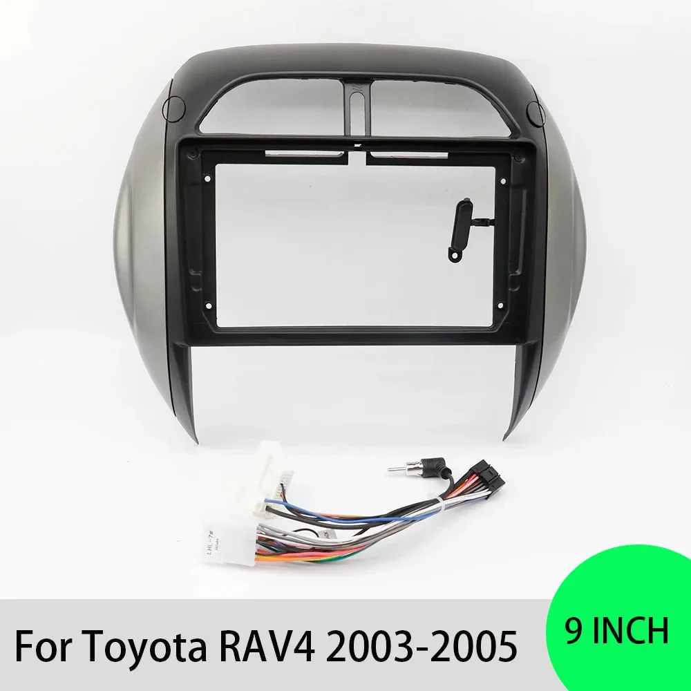 For Toyota RAV4 2003-2005 9 Inch Car Frame Fascia Adapter Android Radio Dash Fitting Panel Kit