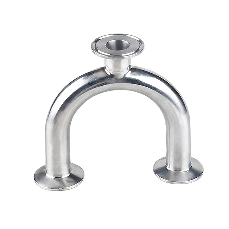 

3/4” 1-1/2” 2” Pipe OD 19mm/38mm/51mm Sanitary U Shape 3 Way 304 Stainless Steel Ferrule OD 1.5” 2” Pipe Fittings Tri Clamp