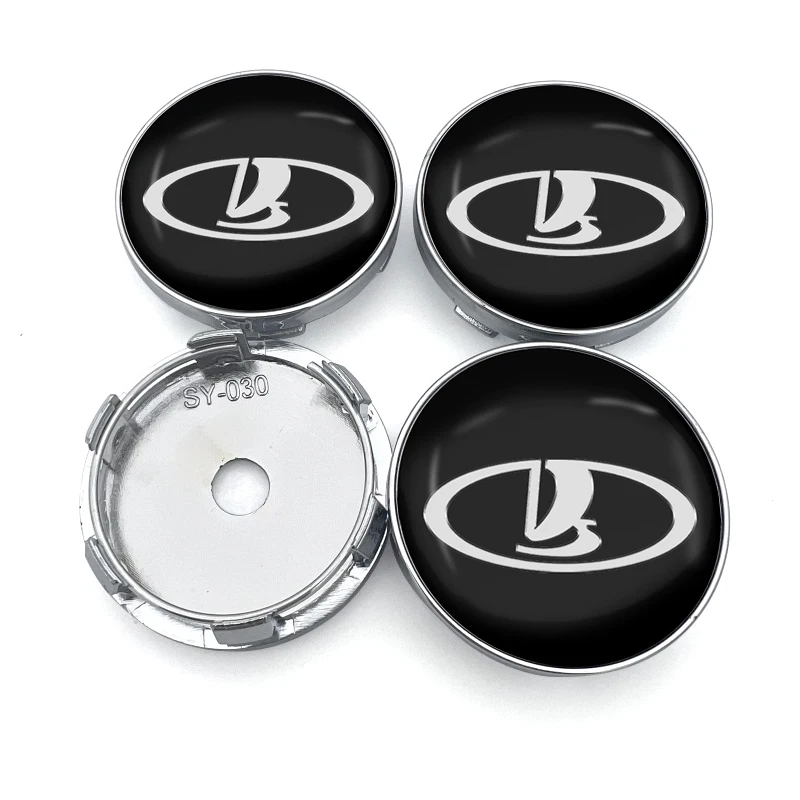 4pcs 56mm+60mm Car Wheel Center Hub Cap Rim Cover Emblem Stickers For Lada VESTA Niva Kalina Priora Granta Largus Vaz Samara