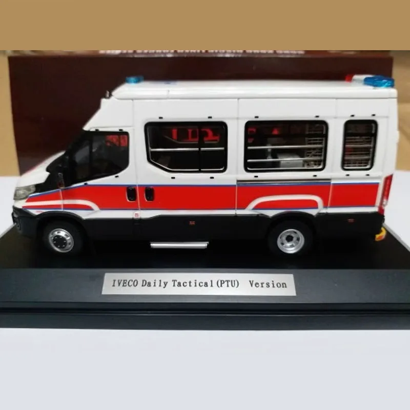 Lveco – modèle de voiture de la Force automobile, échelle 1:43, jouet de Simulation en résine, décoration statique, Souvenirs cadeaux