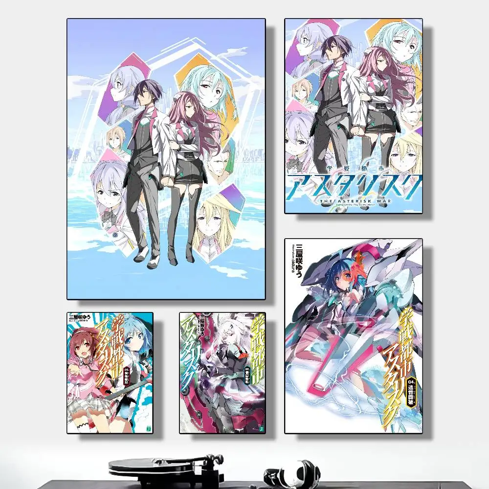 ملصق حائط أنيمي The Asterisk War The Academy City On The Water مقاوم للماء عالي الدقة مطبوع عليه صورة ذاتية اللصق. هوم رو الجمالي