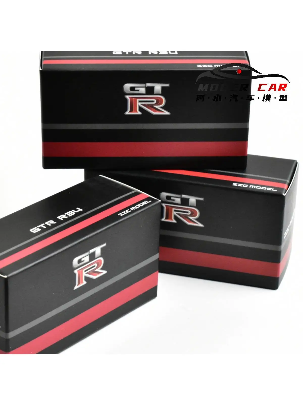 Modèle de voiture miniature en métal ZZC 1:64 pour adultes, souvenir GTR R34