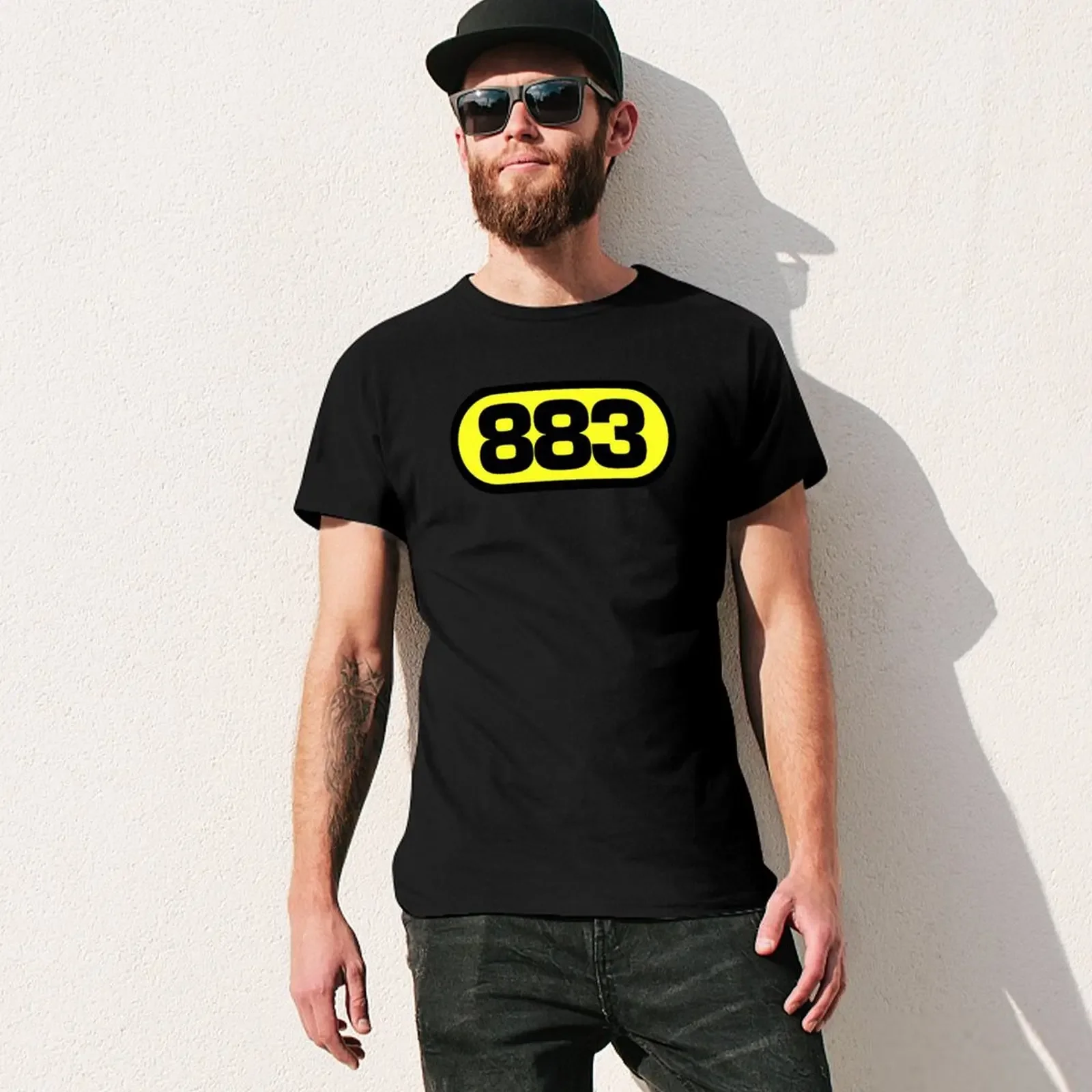 Max Pezzali & 883 Logo Tribute: A Salute to Musical Excellence T-shirt funnys summer tops tees mens workout shirts