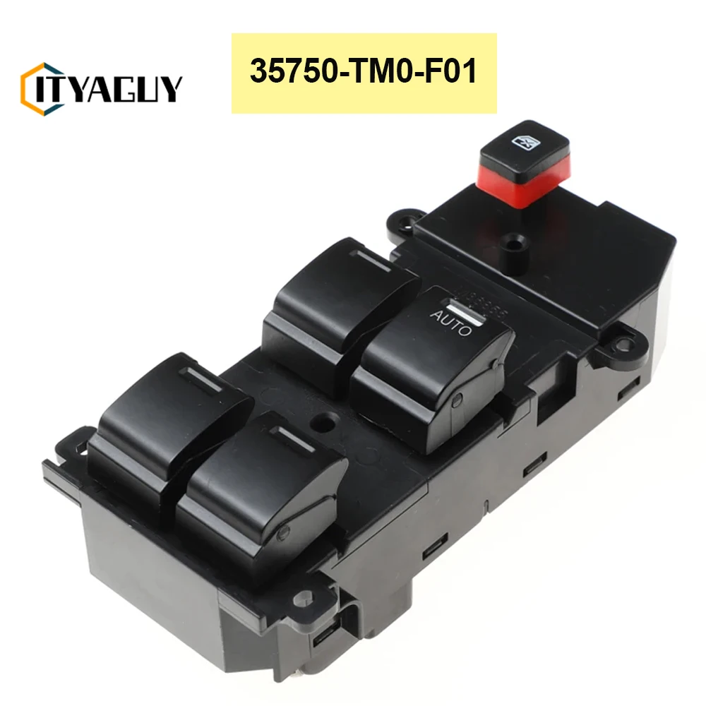 35750-TM0-F01 35750-TM0-A01 Power Window Master Control Switch for Honda City 2007-2012 35750TM0F01 35750TM0A01