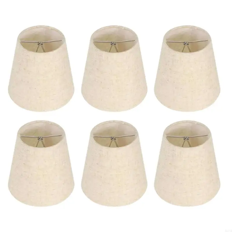 

6 Pack Simple Fabric Hanging Light Shade Quick Setup Industrial Lights Cover Easy Mounting Suitable for Modern Interiors M4YD