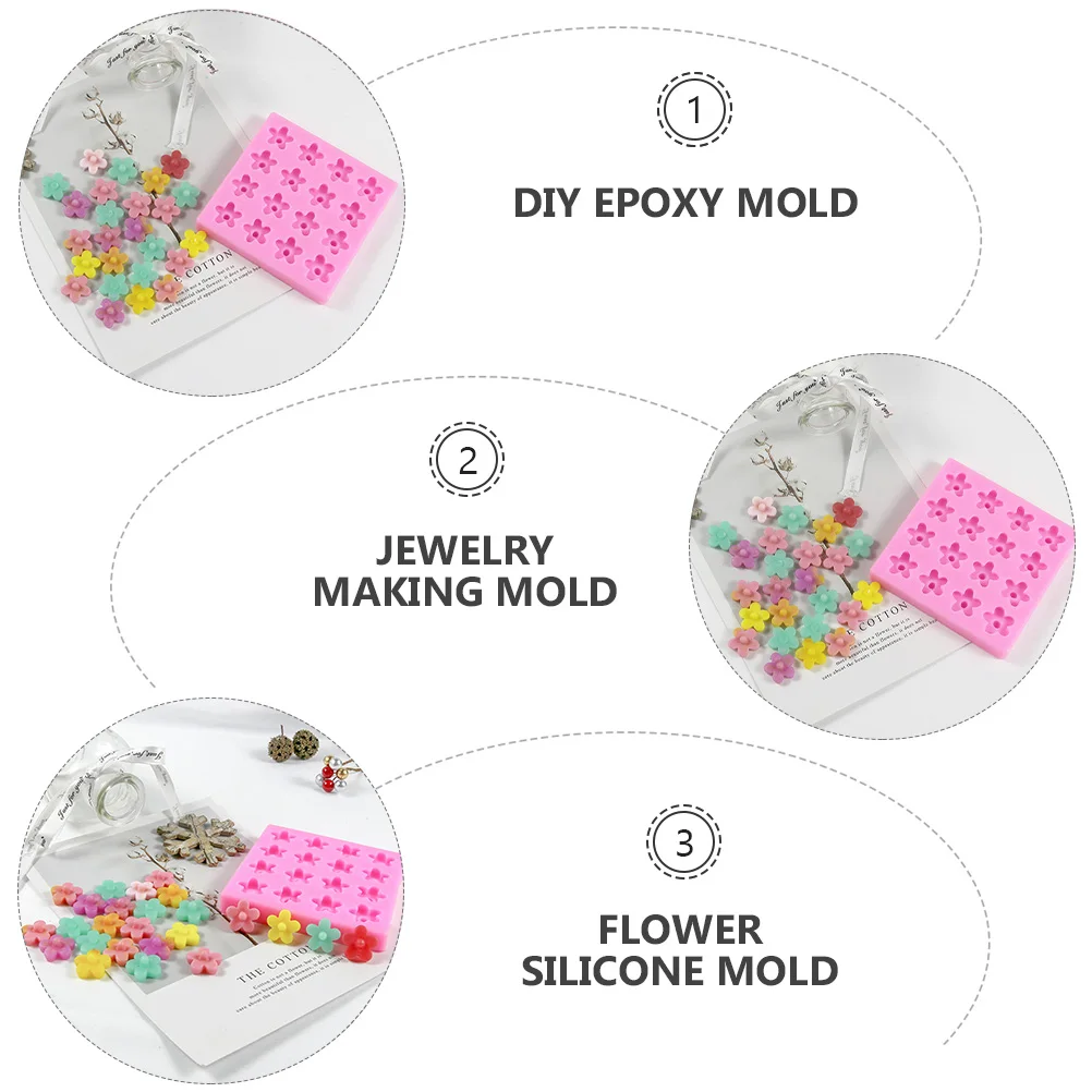 

Flexible Silicone Mold Flower Shape Resin Jewelry Making Craft Molds Crystal Epoxy Mold For Diy Handmade Ornaments Earring