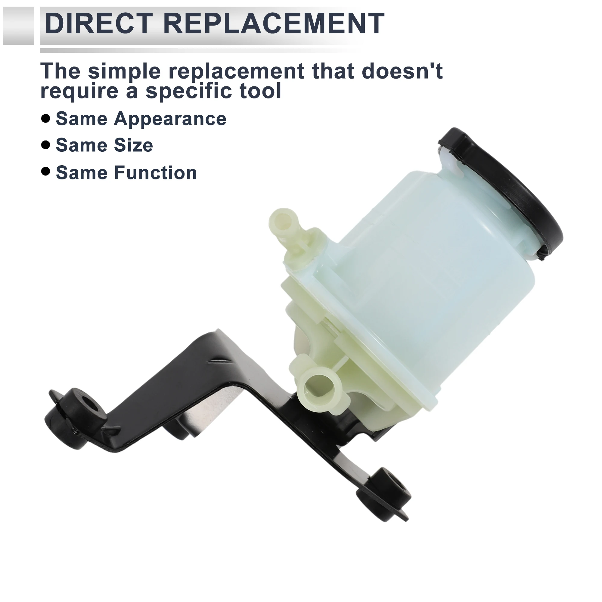 UXCELL Reservoir Kemudi Daya untuk Toyota Tacoma 2005-2019 No.4436004010 1 Buah Krem