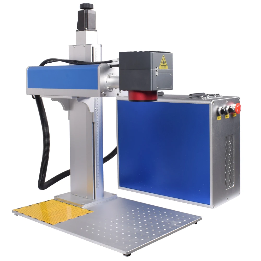 Ezcad 3.0 100W JPT M7 MOPA Fiber Laser Engraver 2.5D 3D for Metal Engraving Cutting 100W JPT MOPA 1064nm with Rotary Axis