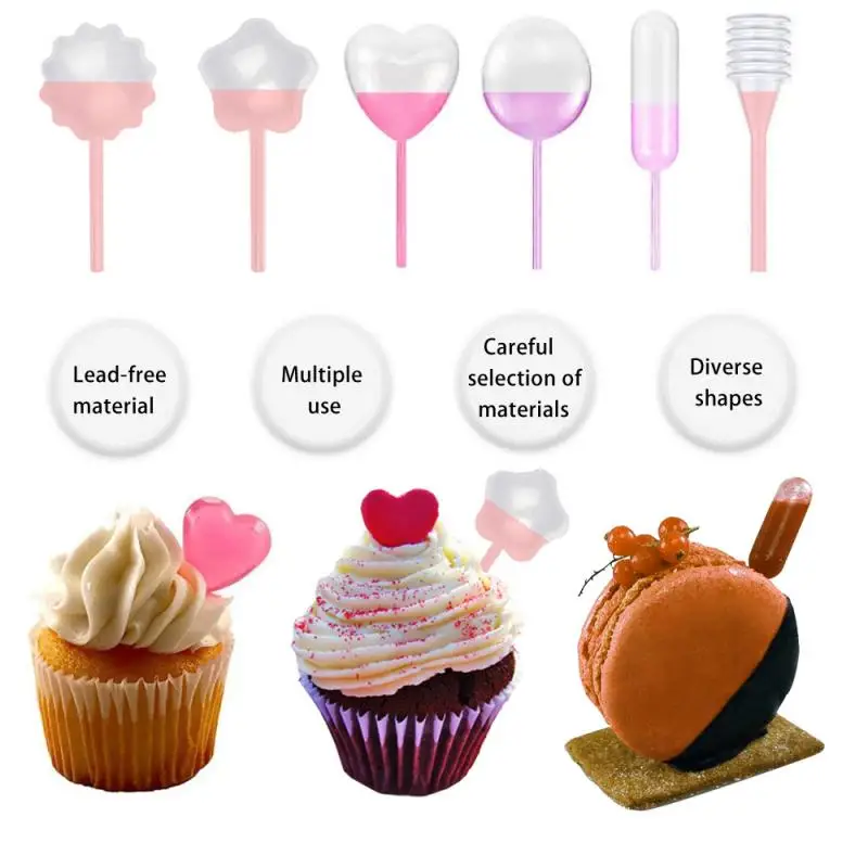 50-100pieces of 4mm mini squeeze dessert pipette, disposable plastic dropper for cupcake and desserts