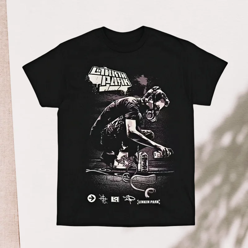 2025 بوب روك باند مطبوعة الأوروبية والأمريكية القطن تي شيرت الرجال والنساء ملابس علوية فضفاضة مريحة غير رسمية #2