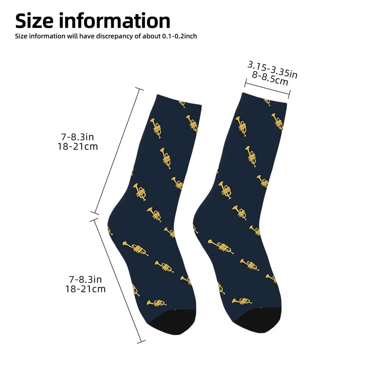 Trumpet Socks Harajuku High Quality Stockings All Season Long Socks Accessories for Unisex Birthday Present