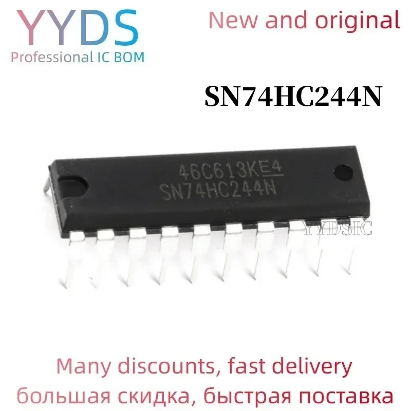 10 Uds. SN74HC244N DIP20 SN74HC244 DIP 74HC244N 74HC244 IC nuevo y original