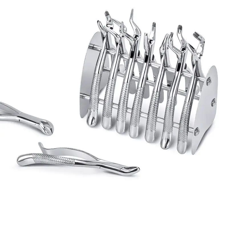 Dental Adult Extraction Forceps Upper Lower Jaw Dental Forceps Non-slip Handle 8L/8R/151/150 Dental Universal Instrument Tool view 5