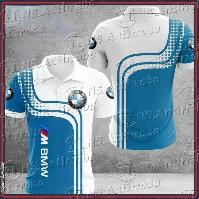 

Автоспорт для BMW Motorrad Adventure Waterbird, мотоцикл, супербайк, быстросохнущая летняя мужская рубашка-поло с пуговицами, не выцветает