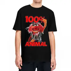 T-Shirt uomo donna Muppets 100 Animal Hipster 100% cotone Tees maglietta manica corta O collo abbigliamento regalo di compleanno