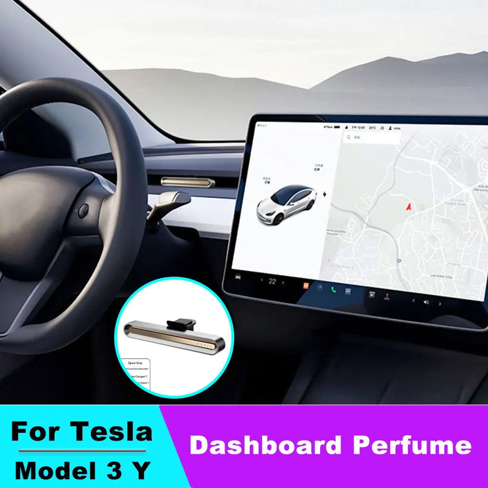 

Car Interior Accessories Ornament For Tesla Model 3 Y Car Aromatherapy Car Dashboard Perfume Fragrance Car Air Freshener