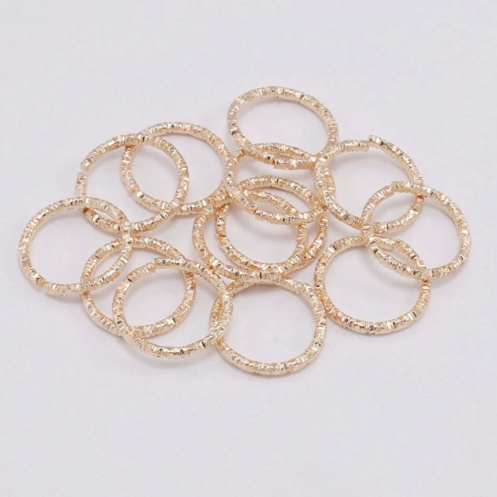 

100Pcs Embossing Jump Jewelry Connecting Lightweight Bright Color for Earrings Crafts Accessories