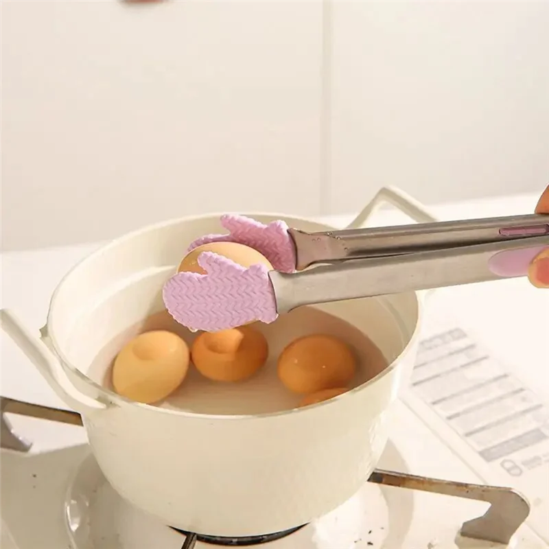 UISN Barbecue Bread & Food Clips High Temperature Anti-Scalding Extended Steak Clips Barbecue Tools