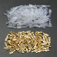 200pcs 2.8/4.8/6.3mm Quick Splice Male and Female Wire Spade Crimp Terminal Wire Connector Assortment Kit with Insulating Sleeve
