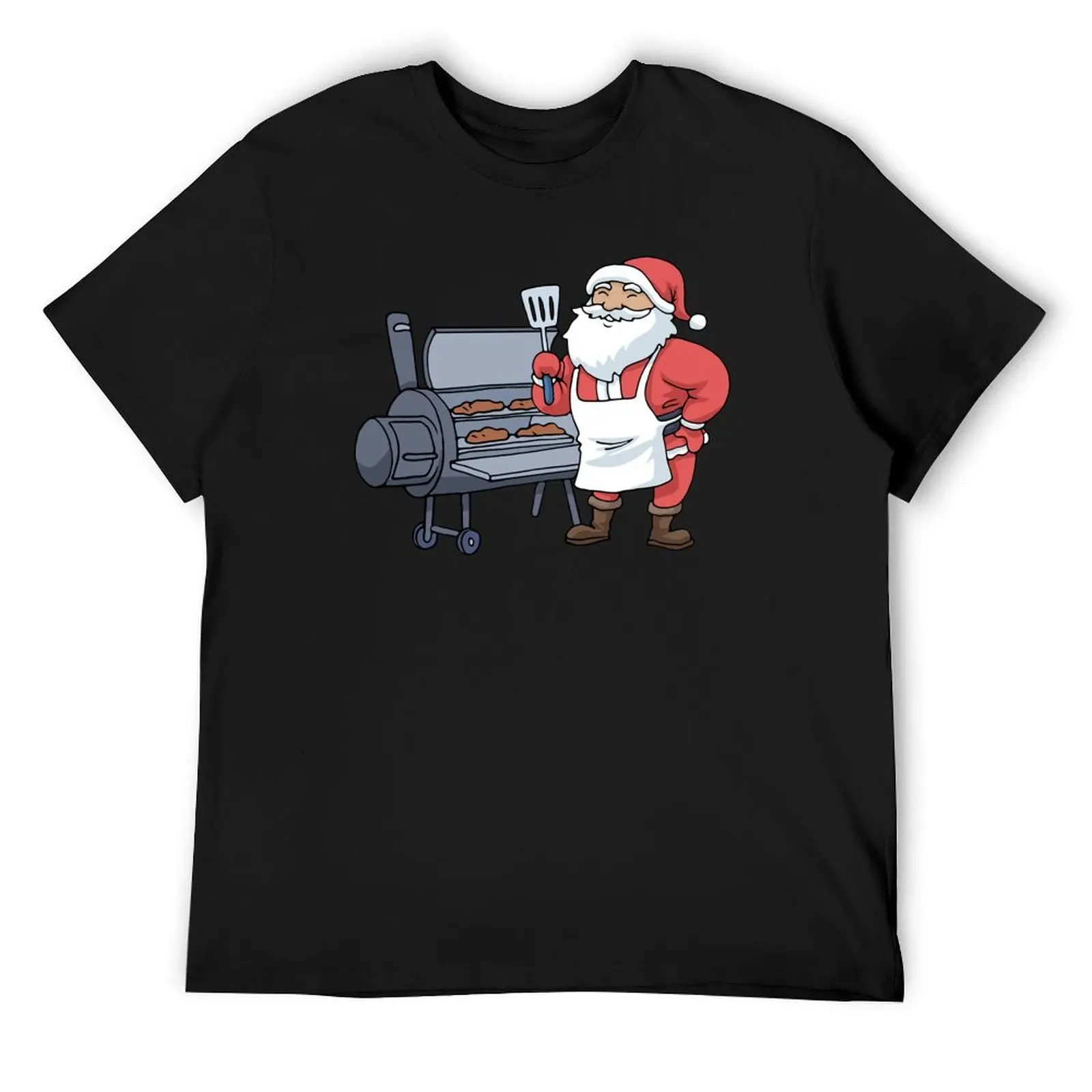 Christmas Barbecue Tshirt Santa Claus Grill Smoker Steak BBQ T-Shirt boys animal print basketball graphic tees t shirts for men