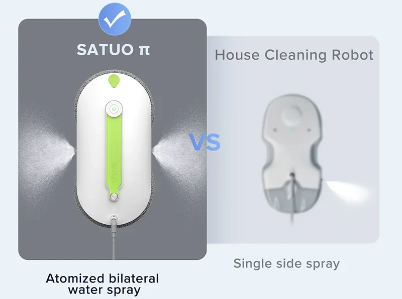 SATUO best selling smart water spray robot for cleaning windows window cleaning robot with auto spray
