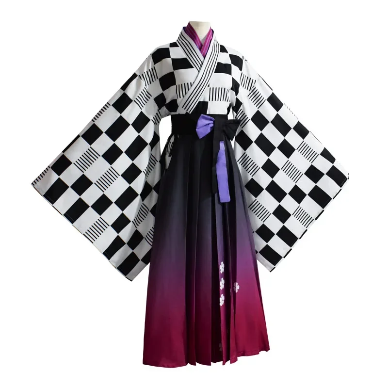 Anime YouTuber hololive tokoyami Towa dress cosplay costumes hakama skirt kimono suit dress woman skirt suit Halloween costumes