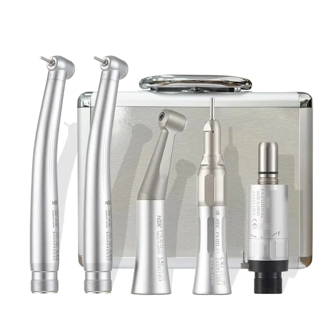 NSK Dental 1:1 Contra Angle Low Speed Direct Drive Handpiece FX Set Pana-Max2 Dental High Speed Handpiece Turbine Handpiece