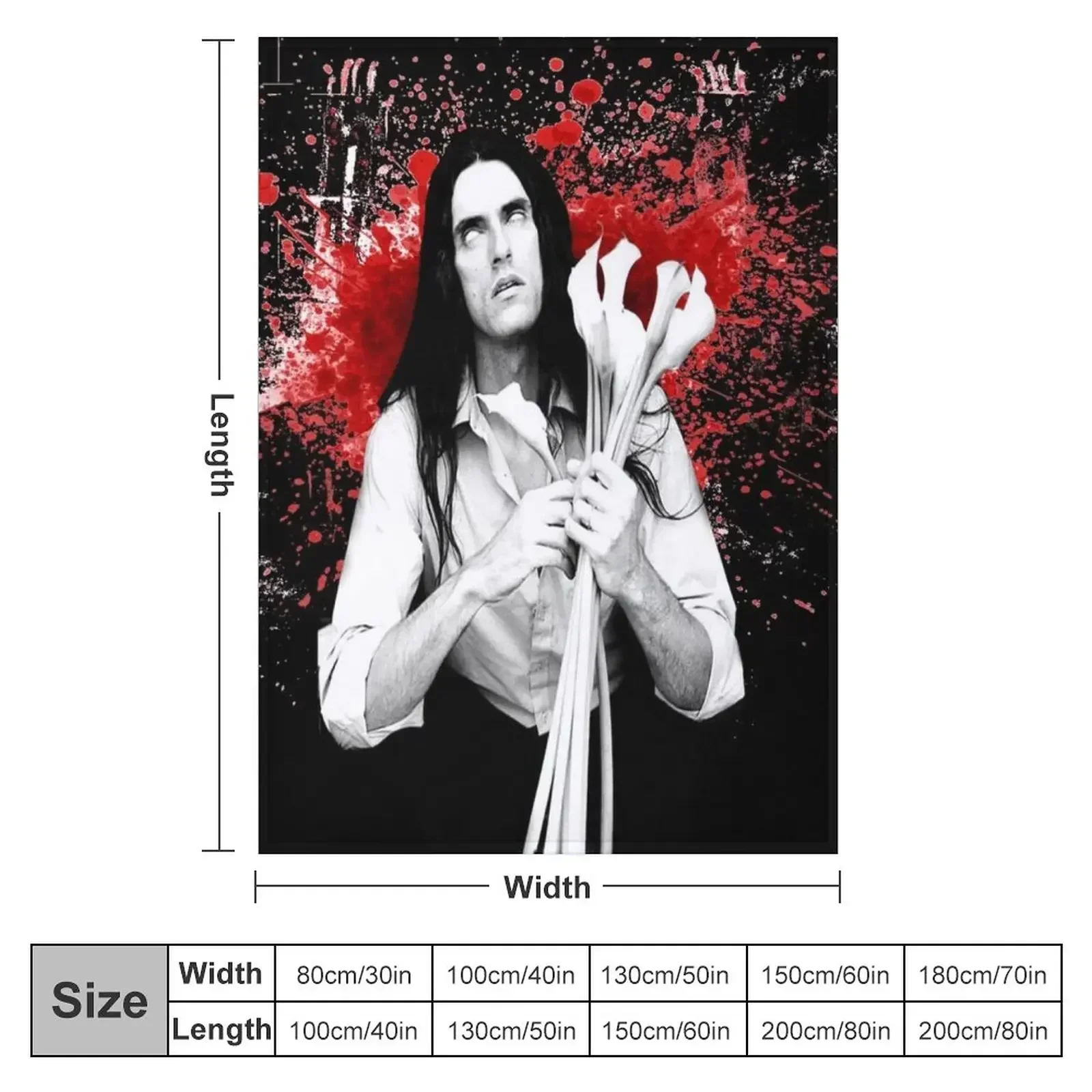 PETER STEELE BLOOD Throw Blanket Beautifuls blankets and throws Hairys Decorative Sofas Soft Plush Plaid Nap Blankets