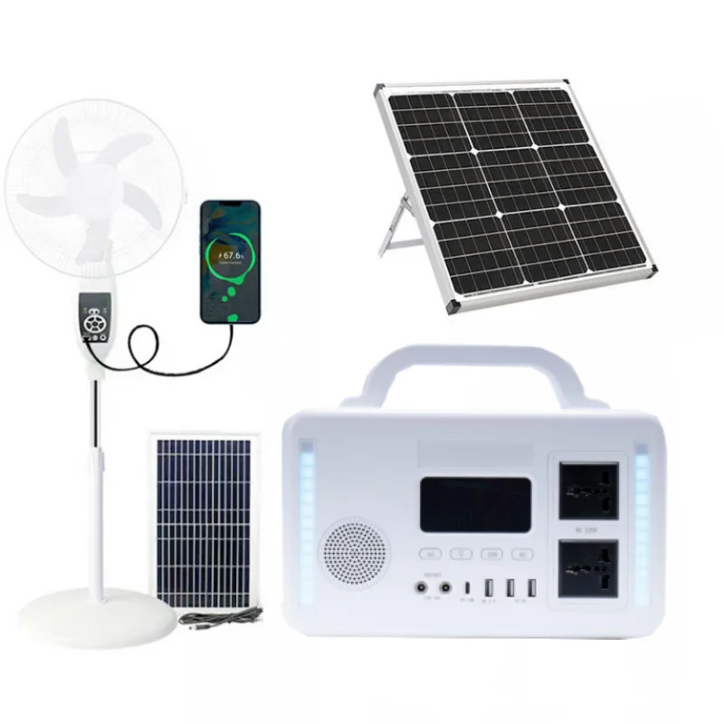 300W Portable Solar Power Station MPPT Inverter Generator Outdoor Camping Backup Power Supply Energy Storage Battery Pro