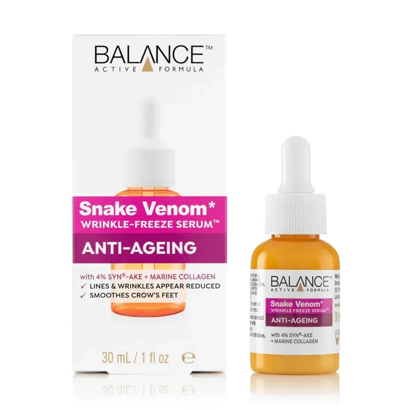 

BALANCE 4%SYN AKE Wrinkle-freeze Serum Snake Venom Peptide Essence 30ml Anti-Wrinkle Fade Fine Lines Anti-aging Facial Skin Care