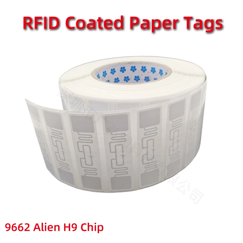 RFID UHF Tags Sticker 860-960MHz Long Range Alien H9 Lable Adhesive for Sports Timing Race Vehicle Asset Inventory