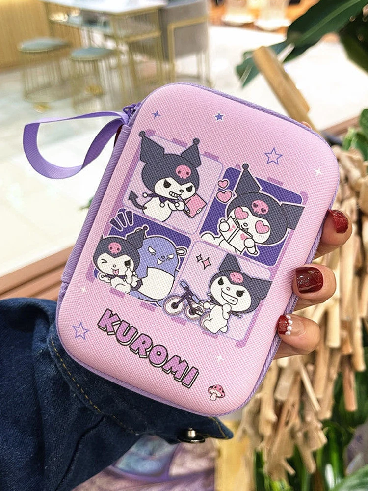 Sanrio Hello Kitty sac de rangement Kuromi boîte de rangement Pochacco câble de données chargeur voyage écouteur stockage étui de protection cadeaux
