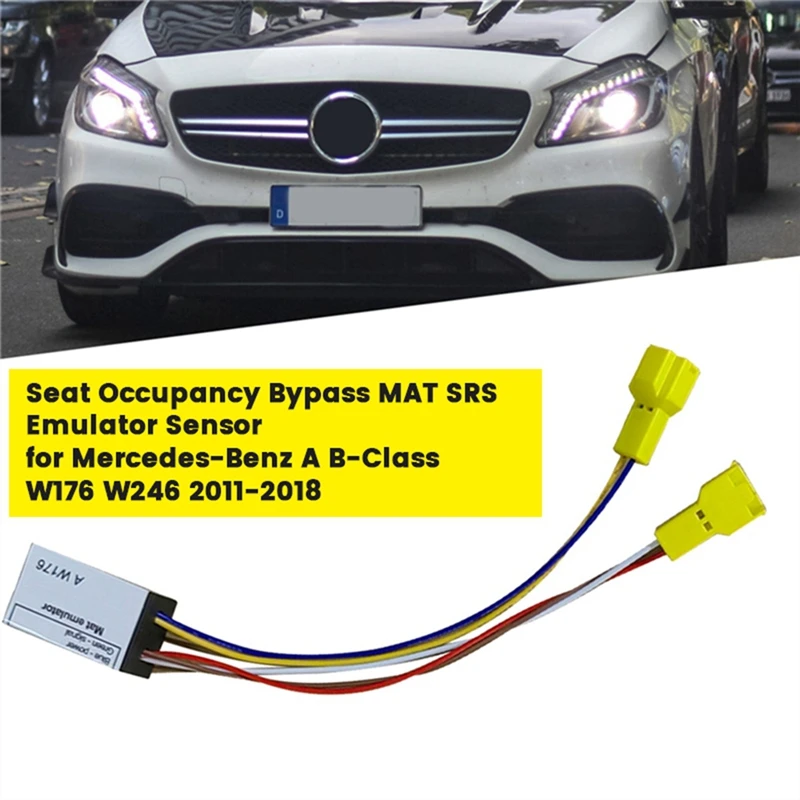 Car Seat Occupancy Bypass MAT SRS Emulator Sensor For Mercedes-Benz A B-Class W176 W246 2011-2018 Diagnostics/Bypass