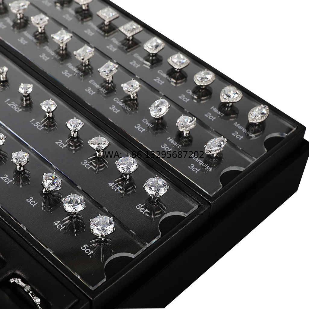 

1440 Combination Diamond Ring Selector Set with 9A Zirconia and Copper with 14k Gold Plating Rings for Custom Designs