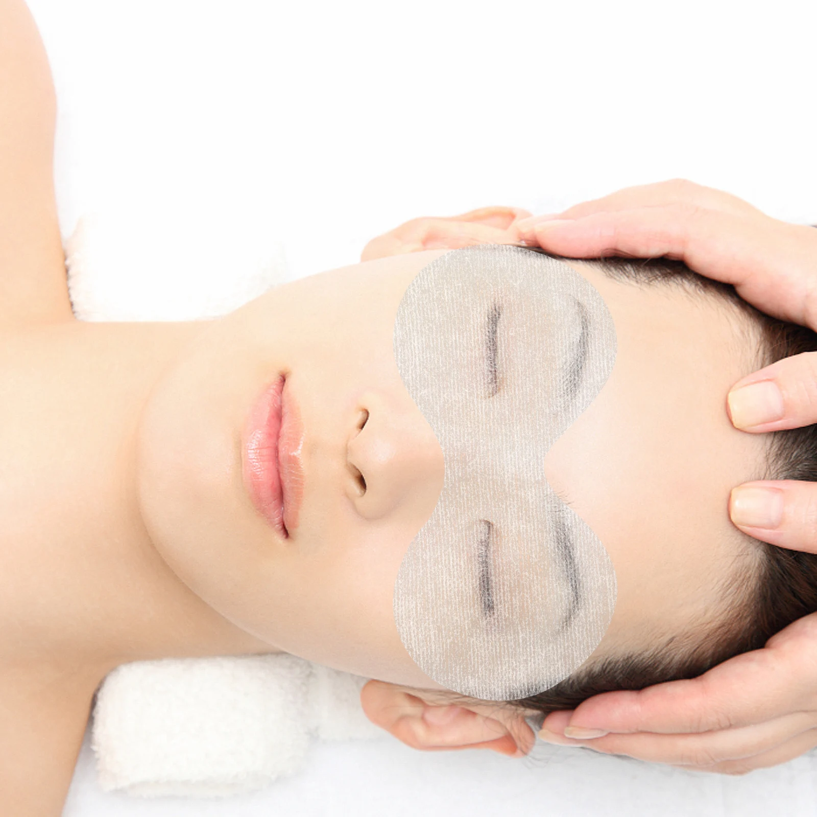 

400 Sheets Mask Sticker Ultra Thin Disposable Non Woven Pads for Dry Eyes Moisture Spa Beauty Salon Dry Eye Moisture Pad Salon