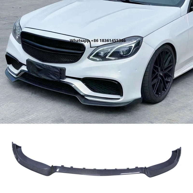 

for E63 W212 Best Selling Carbon Fiber Body Kit Front Lip Diffuser Bumper