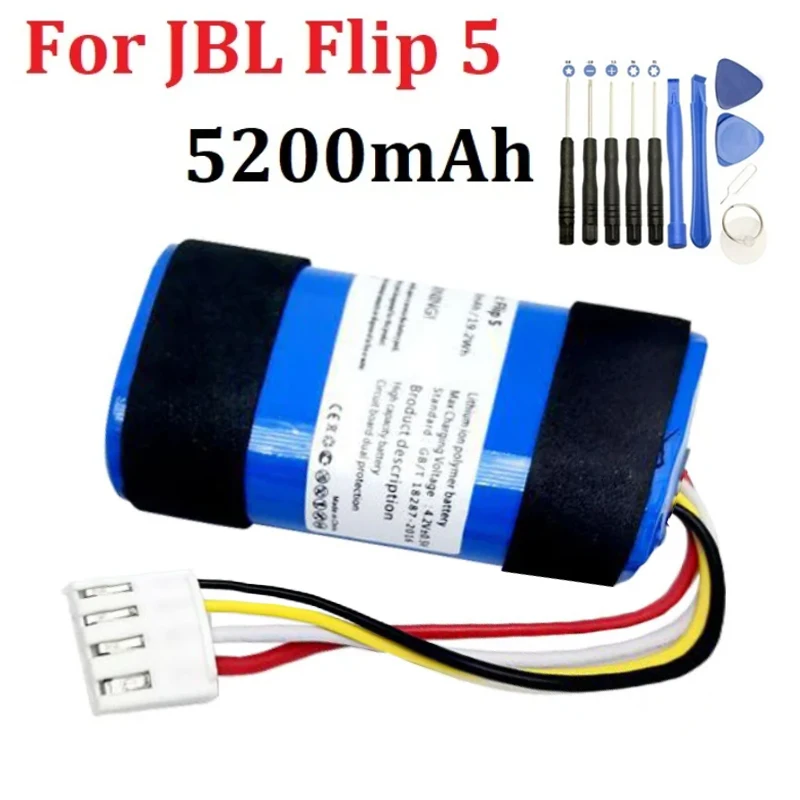 5200mah Battery For JBL Flip 5 Flip5 SUN-INTE-152 ID1060-B For JBL Filp 5 Replacement Speaker Battery