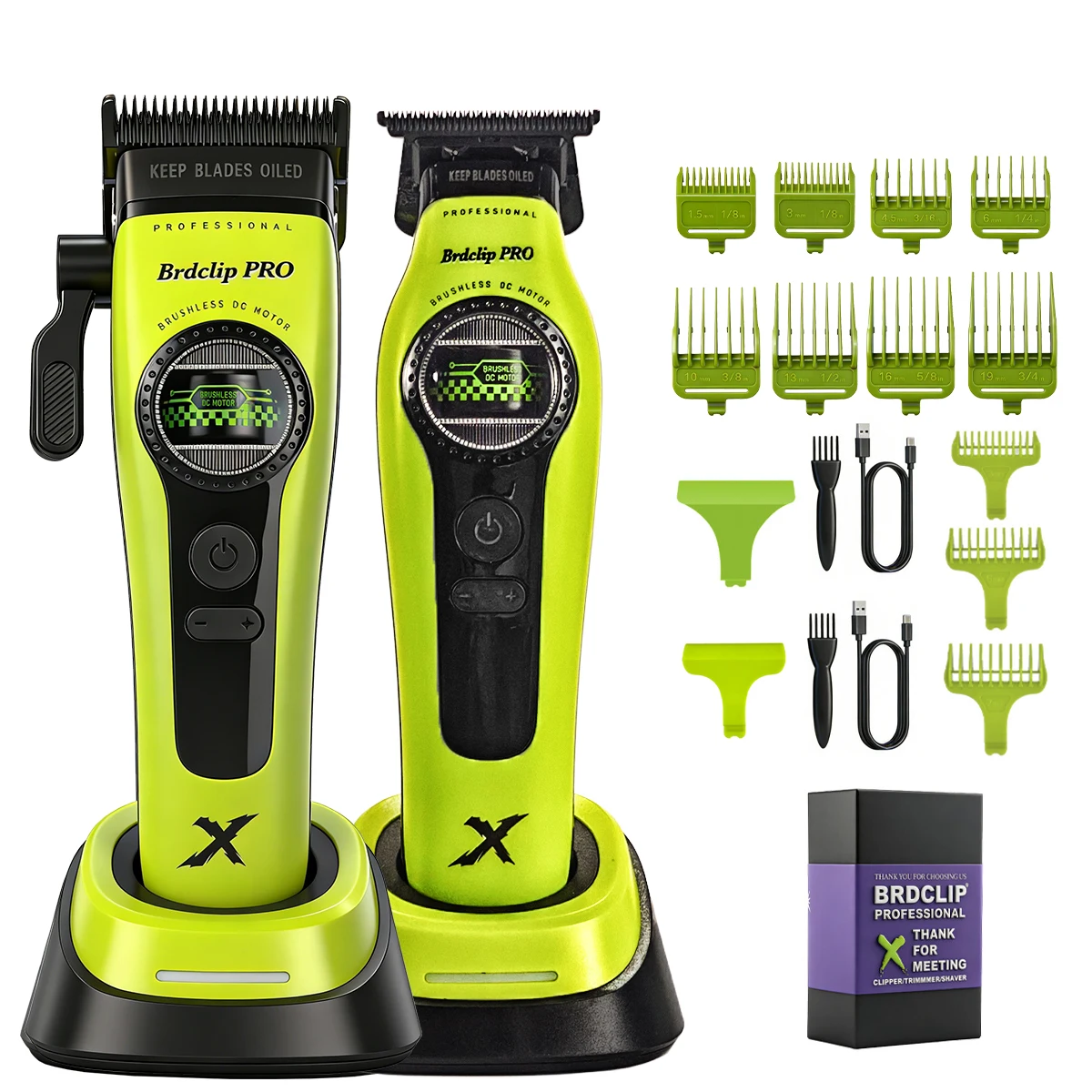 Outer Rotor Brushless Professional BRDCLIP 8000RPM Hair Clipper Detachable Blade Barber Trimmer Electric Foil Shaver 10000RPM image 3