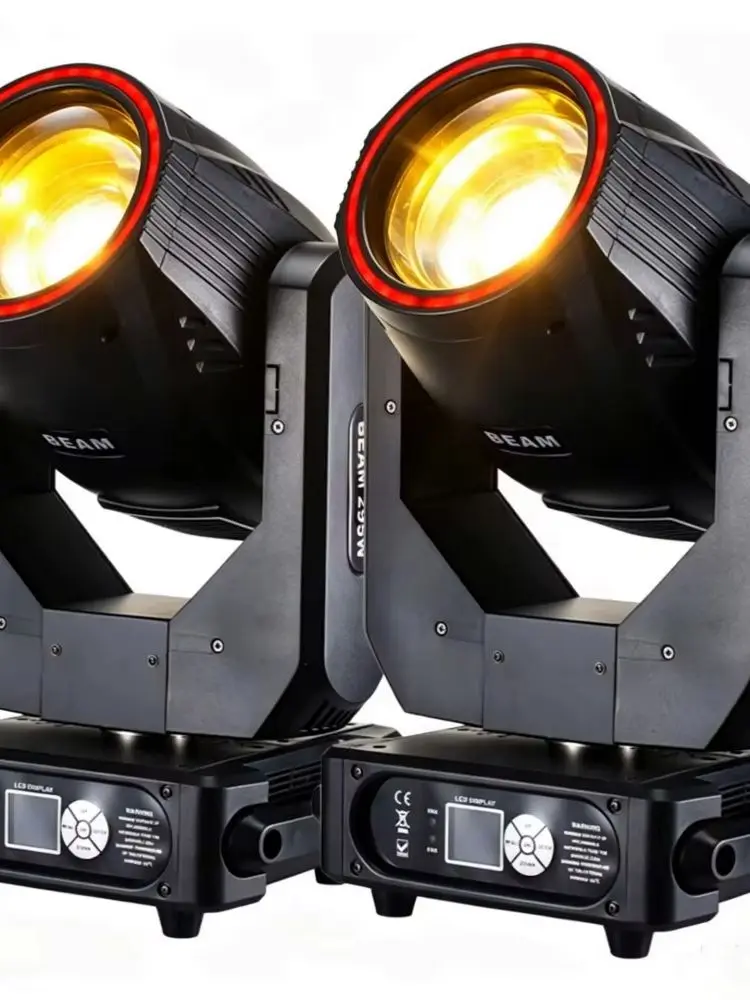 2 SZT. 295W 14R LED Beam Head Mobile Wah Zoom Sharpy 16 Kanałów Biprism Mocne Światło DMX DJ Scena Bar Disco Koncert Impreza — Zdjęcie 2 z 2