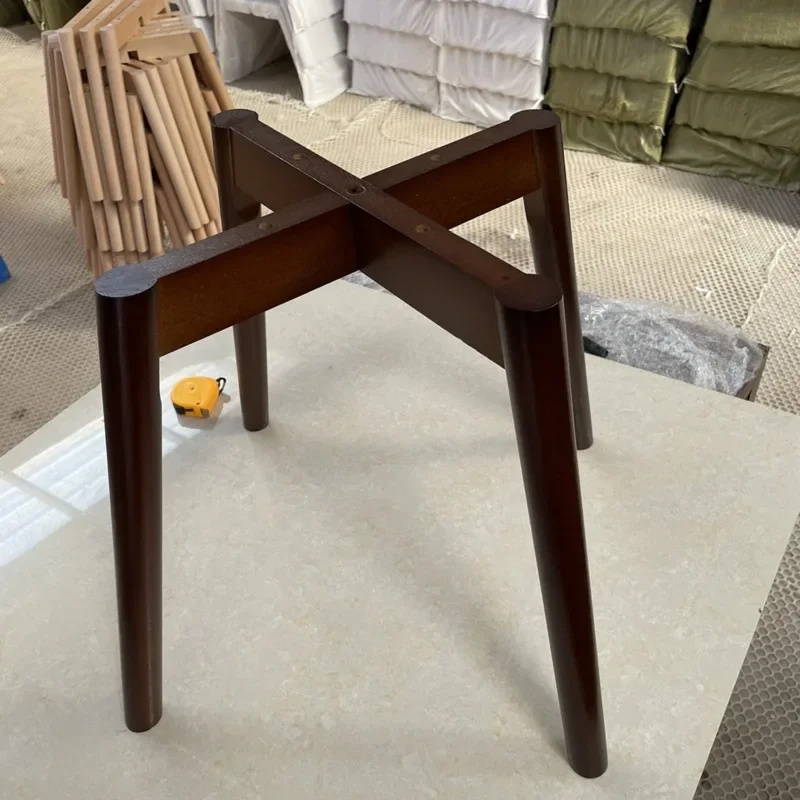 Modern Minimalist Table Legs Solid Wood Supports Crossed Dining Table Legs Stable Heavy-Duty Accessories Strong and Stylish