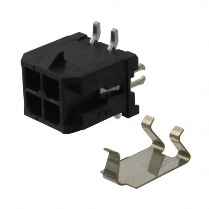 (1/5pcs) 0430450415 MOLEX Micro-Fit 3.0 Vertical Header 3.00mm Pitch Dual Row 4 Circuits PCB Press-fit Metal Retention 430450415