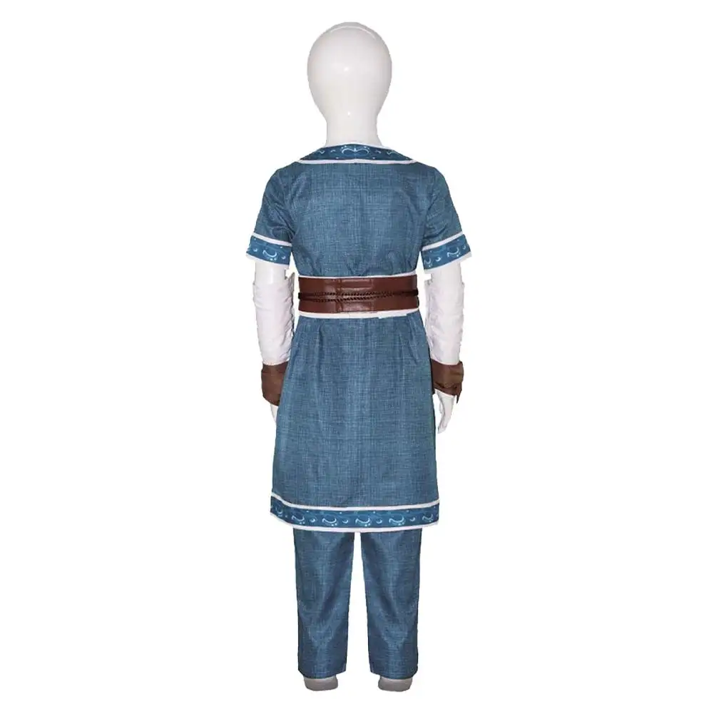 Kids Aang Katara Cosplay Costume Disguise Avatar Anime Last Airbender Role Play Fantasia Outfits Halloween Carnival Suit view 6