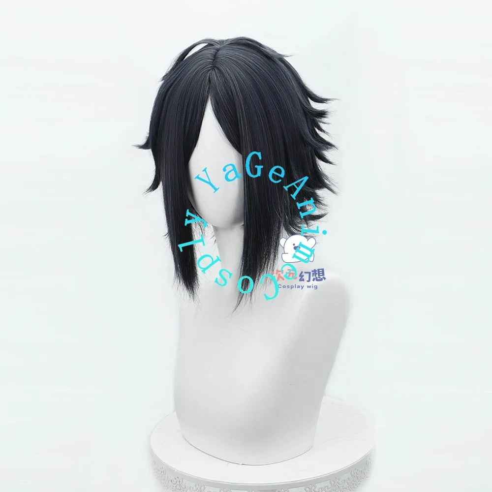 Arknights Zuo Le Cosplay Wig Gray Blue Short Hair for Valentine Game Festival Character Event and Photography