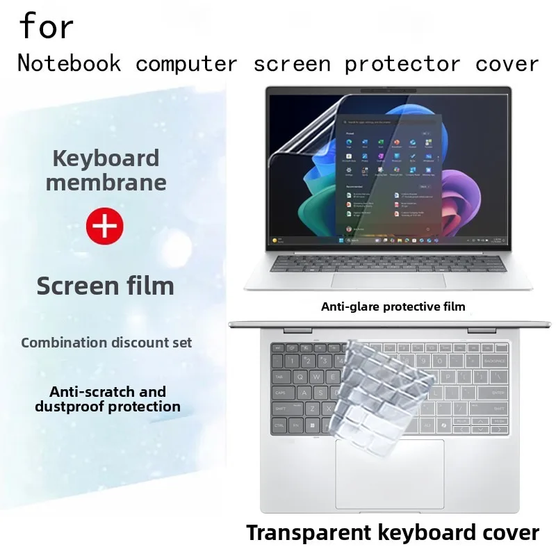For HP EliteBook X G1a 14 laptop screen protector keyboard film ultra-clear anti-glare anti-blue transparent protective film